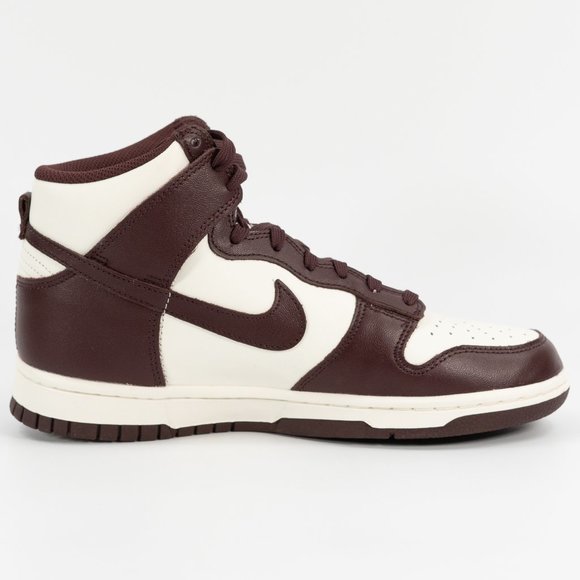 Nike Women's Dunk High 'Burgundy Crush' DD1869-601 Leather Sneakers size 8 - Picture 4 of 9